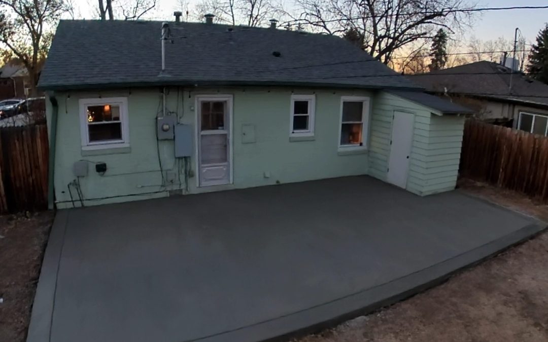 New Concrete Patio East Colfax